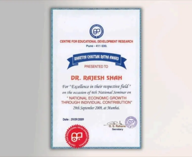 Bharatiya Chikitsak Ratna Award